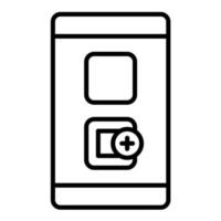 Widgets Line Icon vector