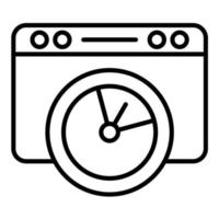 Optimization Line Icon vector