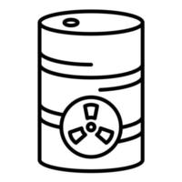 Toxic Waste Line Icon vector