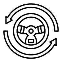 Autopilot Line Icon vector