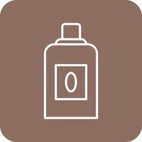 Softener Line Round Corner Background Icons vector