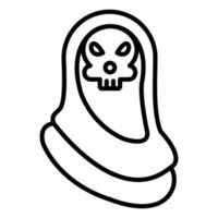 Grim Reaper Line Icon vector