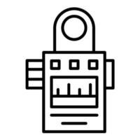 Camera Meter Line Icon vector