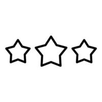 Stars Line Icon vector