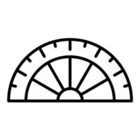 Protractor Line Icon vector