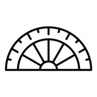 Protractor Line Icon vector