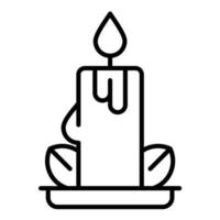 Scented Candle Line Icon vector