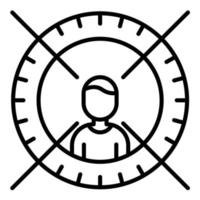 Target Audience Line Icon vector