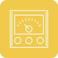 Voltage Indicator Line Round Corner Background Icons vector
