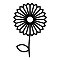 Dandelion Line Icon vector