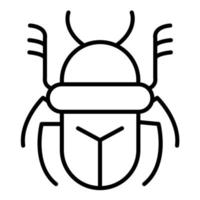 Scarab Line Icon vector