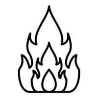 Fire Line Icon vector