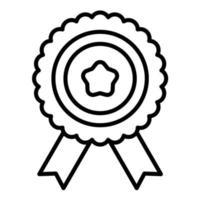 Medal Award Line Icon vector