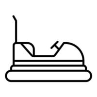 Bumper Cars Line Icon vector