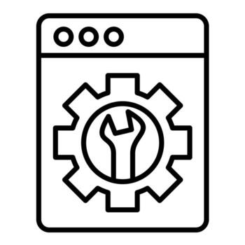 Customization Line Icon vector