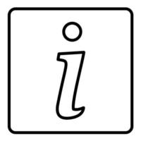 Information Line Icon vector