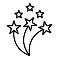 Fireworks Line Icon vector