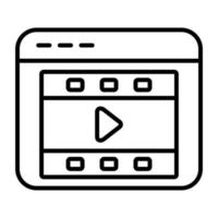 Film Advertising Line Icon vector