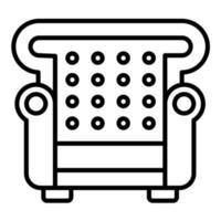 Armchair Line Icon vector