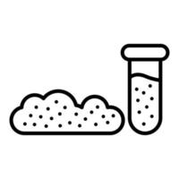 Soil Sampling Line Icon vector