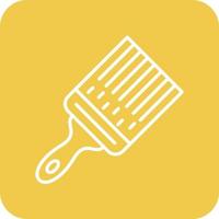 Paint Brush Line Round Corner Background Icons vector