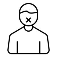 Sexual Harassment Line Icon vector