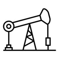 Oil Pump Line Icon vector