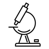 Microscope Line Icon vector