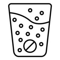 Effervescent Line Icon vector