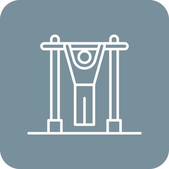 tire hacia arriba los iconos de fondo de la esquina redonda de la línea vector