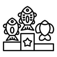 Fishing Competition Line Icon vector