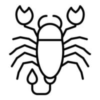 Scorpio Line Icon vector