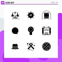 9 Creative Icons Modern Signs and Symbols of cooler instagram ad chat transportation Editable Vector Design Elements