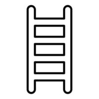 icono de línea de escalera vector