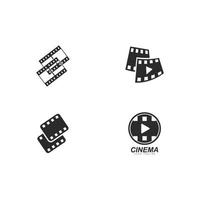 abstract film icon vector illustration template