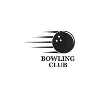 Vector set of bowling logos, bowling logo emblems and bowling logo design