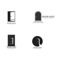 Set of door logo template vector icon illustration