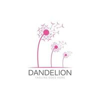 Illustration of concept dandelion. Vecto vector