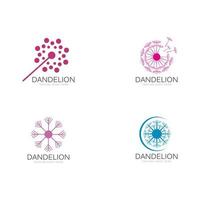 Illustration of concept dandelion. Vecto vector