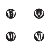 Ilustración de icono de vector de plantilla de logotipo de esmoquin