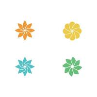 Beauty Vector flowers design logo Template
