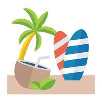 Trendy Beach Concepts vector