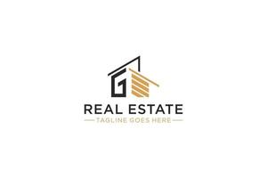 Letter G for Real Estate Remodeling Logo. Construction Architecture Building Logo Design Template Element. vector