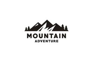 inspiración para el diseño del logo hipster de montaña, viaje y aventura vector