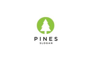 initial letter O with  Hemlock, Evergreen, Pines, Spruce, Cedar trees logo design template vector