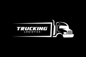 Truck logo template, Perfect logo for business related to automotive industry. vector