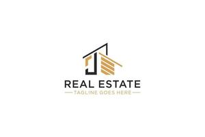 Letter J for Real Estate Remodeling Logo. Construction Architecture Building Logo Design Template Element. vector