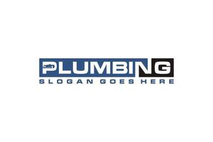 Plumbing Service Logo Template, Water Service Logo. vector