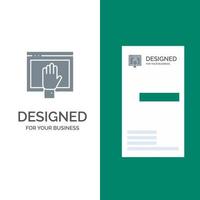 Access Content Free Internet Open Grey Logo Design and Business Card Template vector