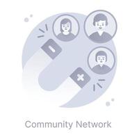 Customer attraction, a flat rounded icon in appealing graphic vector